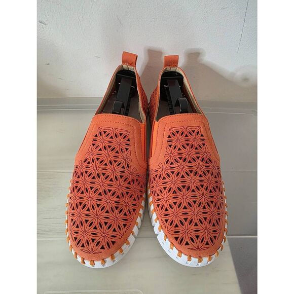 ILSE JACOBSEN Adult Female Tulip139 Flats, Color: Mango Sorbet, Size: 39 (US 9-9 - Picture 2 of 9